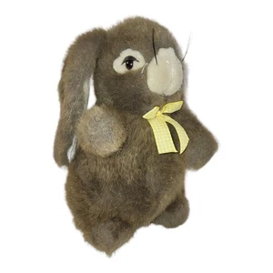 Bell-Carter Brown Bunny Rabbit Plush Lop Ear Easter Bow Stuffed Animal 11" - Picture 1 of 11