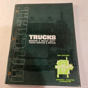 Mitchell 1984 Medium & Heavy Truck Repair Manual Ignition Starter Alternator - Foto 1 di 5