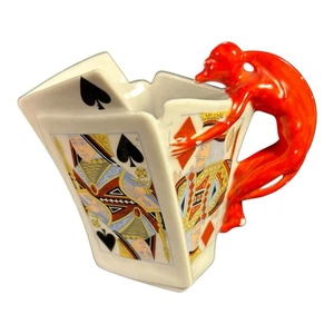 Antique Royal Bayreuth Devil & Playing Cards Creamer - Picture 1 of 11
