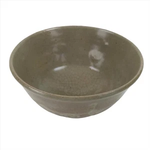 Japanese Ceramic Green Tea Ceremony Bowl Matcha Chawan Vtg Ducks Gray CHB46 - Picture 1 of 10