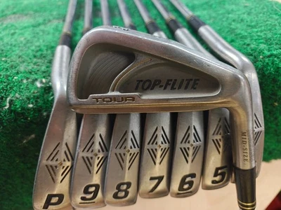 Juego de hierros de golf Top Flite Tour tamaño mediano 3-PW varilla de acero rígida flexible S300 Foto 1 de 4