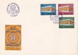 PORTUGAL CEPT EUROPA FIRST DAY COVER 1969 - Foto 1 di 1