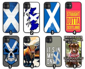 Scottish Rubber Phone Case Scotland Rubber Phone Case Scots St Andrews Flag Cros - Picture 1 of 2