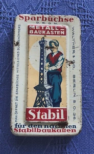 Sparbüchse Stabil Metallbaukasten Walther & Co, Berlin um 1930 - Bild 1 von 6