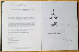 GEORGE HARRISON, YO SOY MÍO. Chronicle Books Advance Galley Proof 2002. ARC - Imagen 1 de 2