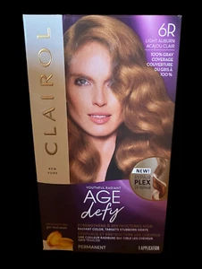 Clairol Age Defy Permanent Hair Color, 6R Light Auburn, 1 Count - Picture 1 of 1