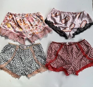 Pack Of 4 Victoria’s Secret Sleep Shorts Bottom Sleepwear Small Satin Cotton NWT - Picture 1 of 1