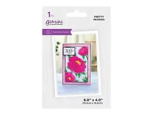 Carpeta de estampado ilustrada Crafters Companion Géminis bonitas peonías - Imagen 1 de 2