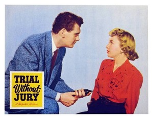 Trial Without Jury Us Lobby Card Robert Rockwell Old Movie Photo