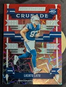 2024 Rookies & Stars Crusade Red Longevity Laser Prizm Laiatu Latu RC - Picture 1 of 2