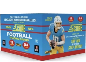 2024 Panini Score Football Factory Sealed Retail 24 Pack Box 3 Numbered Cards - Picture 1 of 3