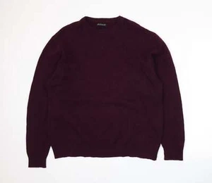 Avenue Womens Purple Crew Neck Acetate Blend Jumper Size M - Picture 1 of 12