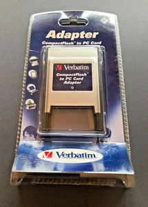 Compact Flash Card to PC Card Adapter Verbatim Adapter CF Card to PC neu in OVP - Bild 1 von 2