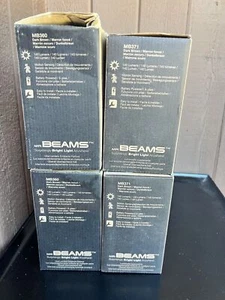 Mr Beams 360 371 Wireless Outdoor Motion Activated LED Spotlights NEW Lot Brown - Picture 1 of 5