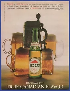 Pubblicità Stampa Vintage 1962 TAPPO ROSSO Ale Alcool Birra Ristorante Art Decor Anni 60 - Foto 1 di 1