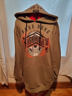 Pullover Sudadera con Capucha Headrush Mangas 3/4 Caqui XL Nuevo Foto 1 de 4