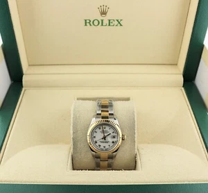 2006 Rolex Ladies Datejust 179173 White Roman TT Oyster No Papers 26mm - Picture 1 of 10