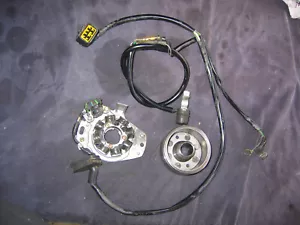 2000 & 2001 HONDA CR250 OEM STATOR GENERATOR MAGNETO & FLYWHEEL ROTOR ASSY NICE - Picture 1 of 16