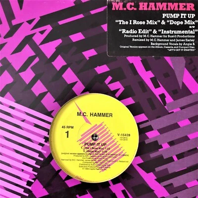 MC Hammer ‎– Pump It Up (1988) 12" 45 RPM Single Like New, Vinyl LP Foto 1 de 2