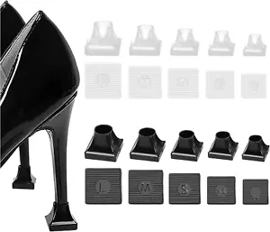 10 Pairs High Heel Protectors 5 Sizes Heel Repair Caps Covers & Heel Stoppers He - Picture 1 of 12