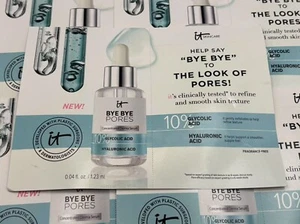 LOTE DE 12 IT COSMETICS BYE BYE POROS 10% ÁCIDO GLICÓLICO SUERO 1,23 ML*12=14,76 ML - Imagen 1 de 2