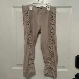 Stella McCartney Adidas geruchte Capri kurze Hose Leggings beige Größe Medium - Bild 1 von 2