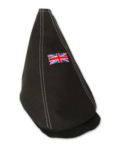 Schaltmanschette Fur Mini Cooper Classic Up To 2000 Suede Stickerei Weiss - Bild 1 von 5