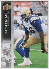 2022 Upper Deck CFL Stanley Bryant Card #35 Winnipeg Blue Bombers East Carolina