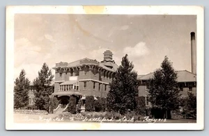 RPPC Psychiatric Hospital Asylum Battleford Saskatchewan Prov. Photo Postcard - Picture 1 of 2