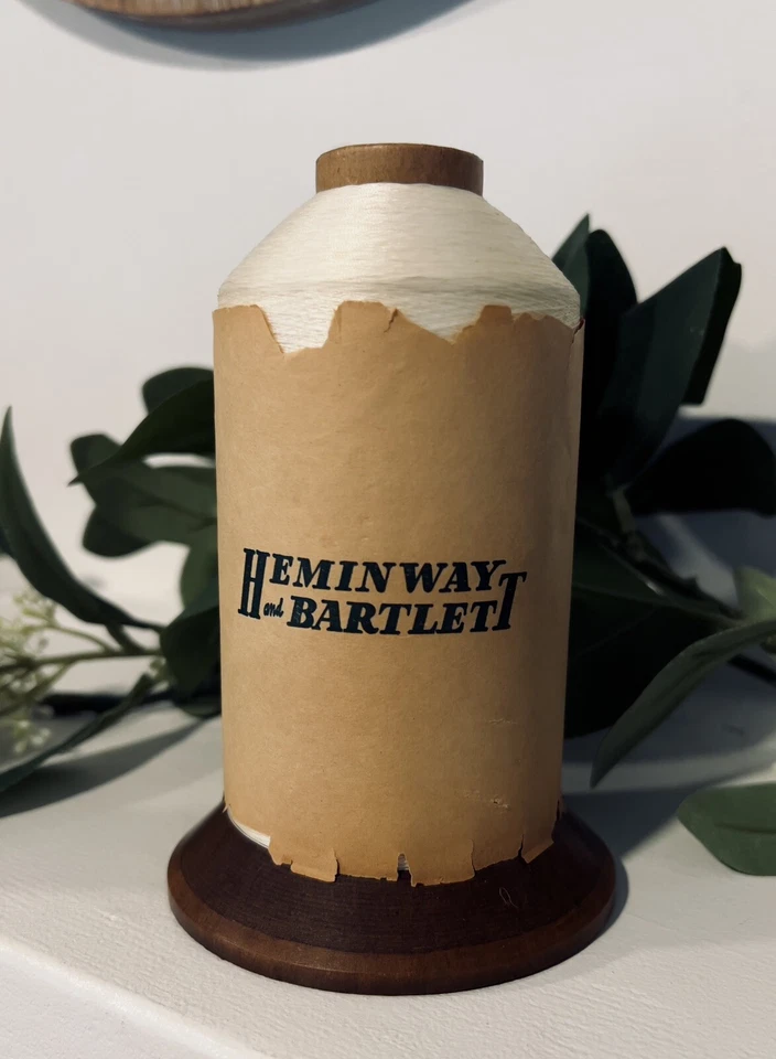 Vintage Heminway & Bartlett 500 Avenue New York City White Nylon Thread Cone New - Image 1 of 4