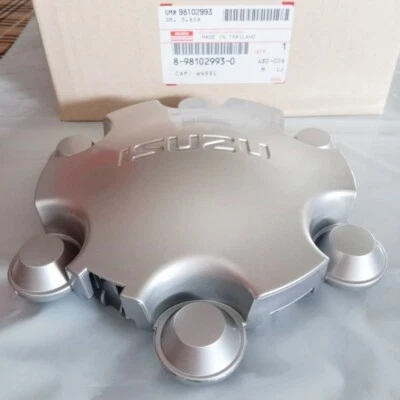 Wheel Center Hub Caps Genuine Grey 6Holds Isuzu Dmax Rodeo D-Max Mu-x 2012-2015 Foto 1 de 4