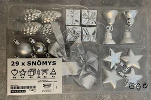 Weihnachtsbaumschmuck in Silber, 29-tlg. SNÖMYS by Ikea - Bild 1 von 2