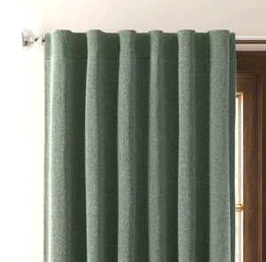 1 pc 50x84 Blackout Aruba Curtain Panel Fern Green - Threshold - Picture 1 of 8