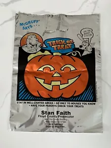 Vintage 1998 McGruff Says... Trick or Treat Safely Halloween Treat Bags - Picture 1 of 6