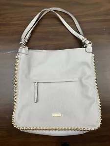 Jessica Simpson Camile Fog (Gray) Studded Tote Handbag Purse Shoulder Bag Large - Picture 1 of 12