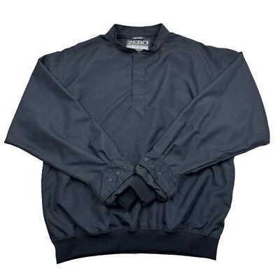 Vintage Zero Restriction Golf Outerwear Pullover Mens L Black USA Made Pockets - Image 1 of 4