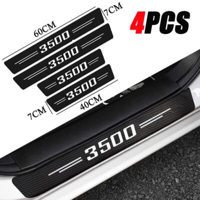 4PCS For Dodge Ram 3500 Accessory Truck Cab Door Sill Plate Threshold Protector - Image 1 of 4
