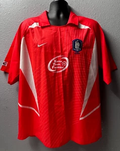 2002 - 2003 South Korea Nike Soccer Jersey Men's SZ: XXL Red Whtie - NWOT - Picture 1 of 15