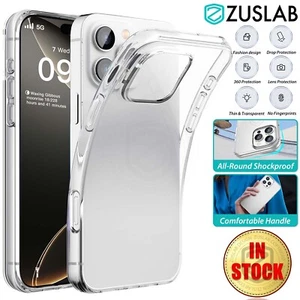 iPhone 16 Pro Max Plus CasePremium Slim Soft Crystal Clear Shockproof For Apple - Picture 1 of 14