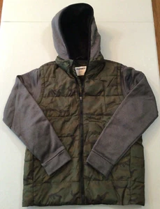 OLD NAVY YOUTH SIZE XL (14-16) CAMO VEST JACKET SHERPA LINED HOODIE W/THUMBHOLES - Picture 1 of 19