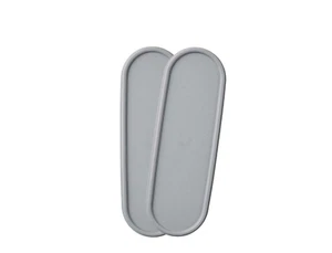 2 x Tupperware Modular Mates Súper Ovalados Sellos de Repuesto Plata Piedra Gris Nuevo - Imagen 1 de 1