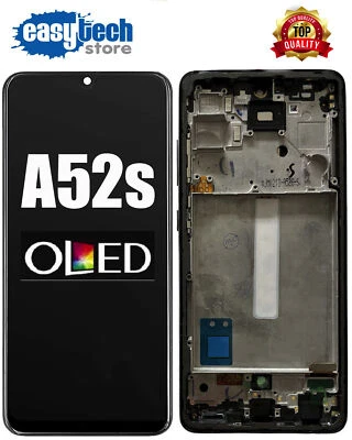 SAMSUNG Galaxy A52S SM-A528 528B 5G Display OLED Touch Screen Schermo LCD Nero