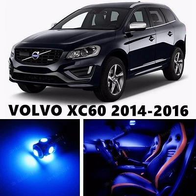10pcs LED Blue Light Interior Package Kit for VOLVO XC60 2014-2016 - Image 1 of 4