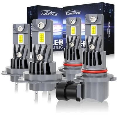 For 2020 Hyundai Veloster 6000K LED Headlight High/Low Bulbs Direct Replacement - Image 1 of 4