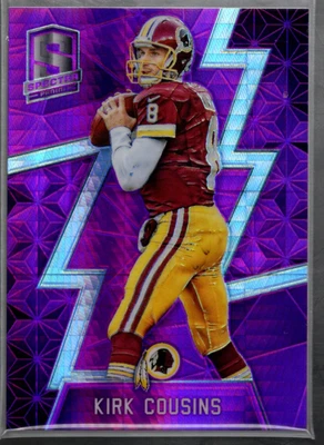 B4294- 2016 Panini Spectra Neon Pink #57 Kirk Cousins /10 - NM-MT - Image 1 of 2