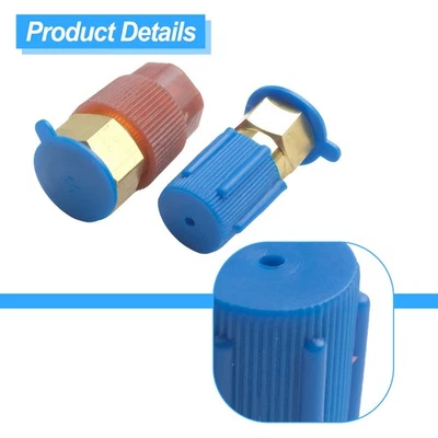 Sturdy Brass and Plastic Construction R12 R22 to R134a Adapter Conversion Kit - Image 1 of 4