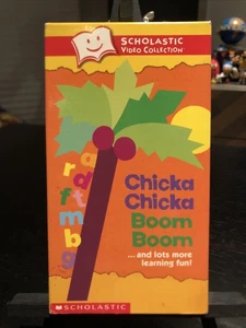 Chicka Chicka Boom Boom (VHS 2001) Scholastic Weston 4 Stories Cartoons HTF NM - Imagen 1 de 5
