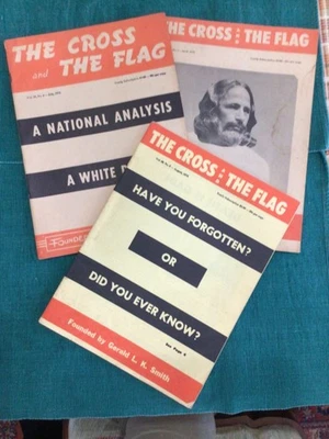 The Cross and The Flag Gerald L.K. Smith Magazine Lot Christian Nationalist 1970 - Image 1 of 4