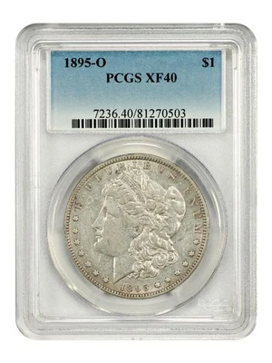 1895-O $1 PCGS XF40 - Morgan Dollar - Semi-Key Date - Image 1 of 4