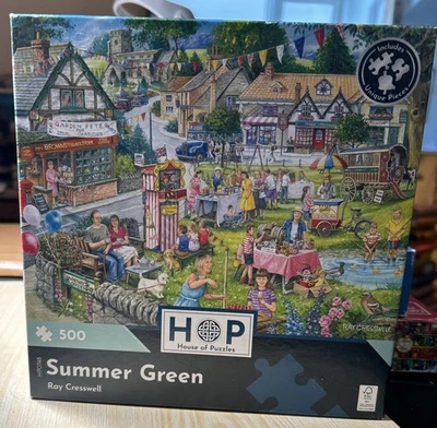 Summer Green House of Puzzles 500 piece Jigsaw Puzzle Regular Size Jigsaw - Image 1 of 3